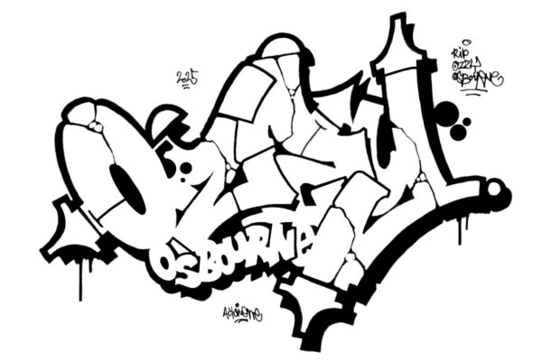 Ozzy Osbourne, sketch/outline.