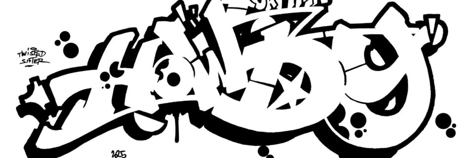 Captain Howdy, sketch/outline.