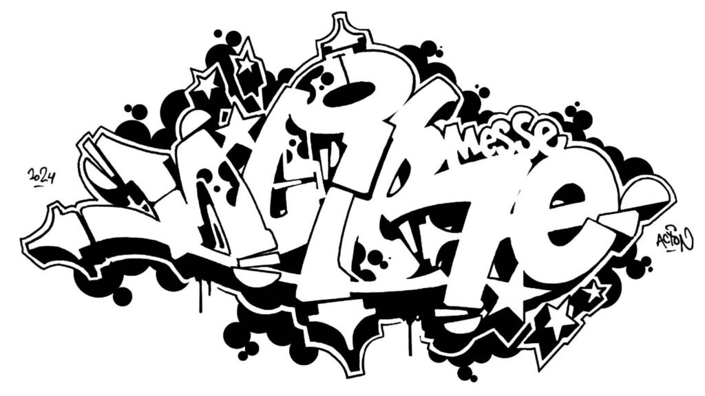 Messe Noire, sketch/outline.