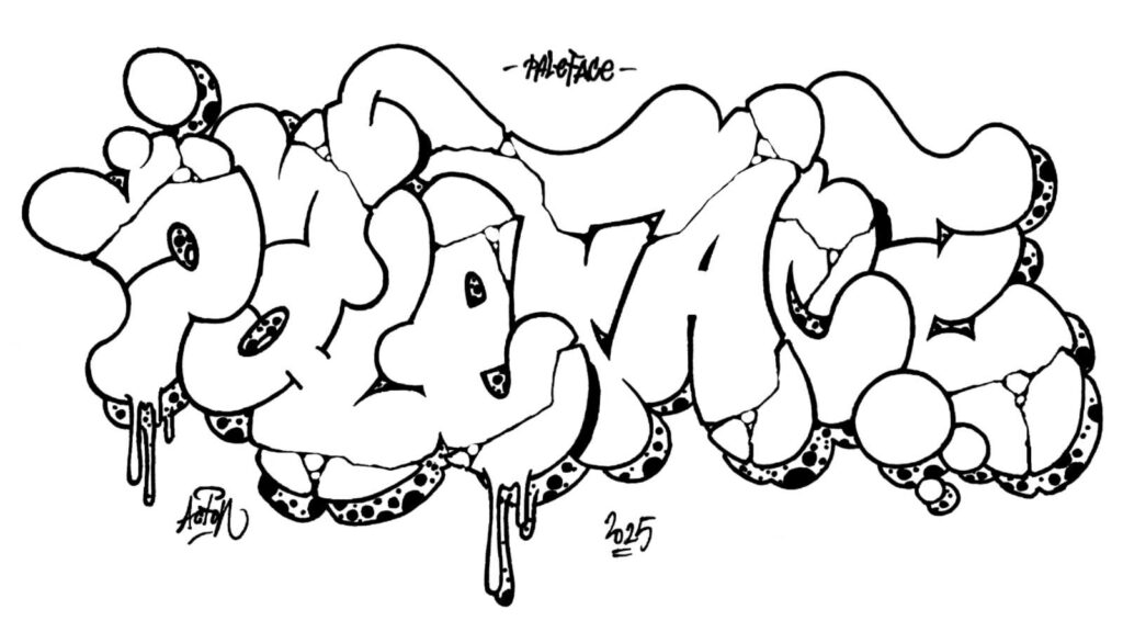 Paleface, outline/sketch.