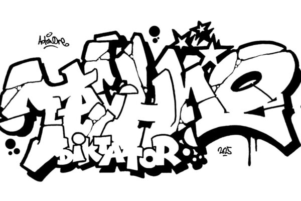 Technodiktator, sketch/outlines.