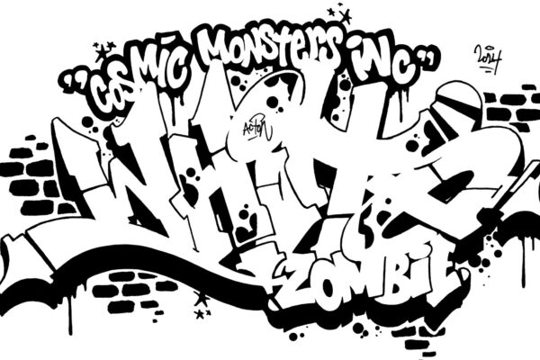 White Zombie, sketch/outline.