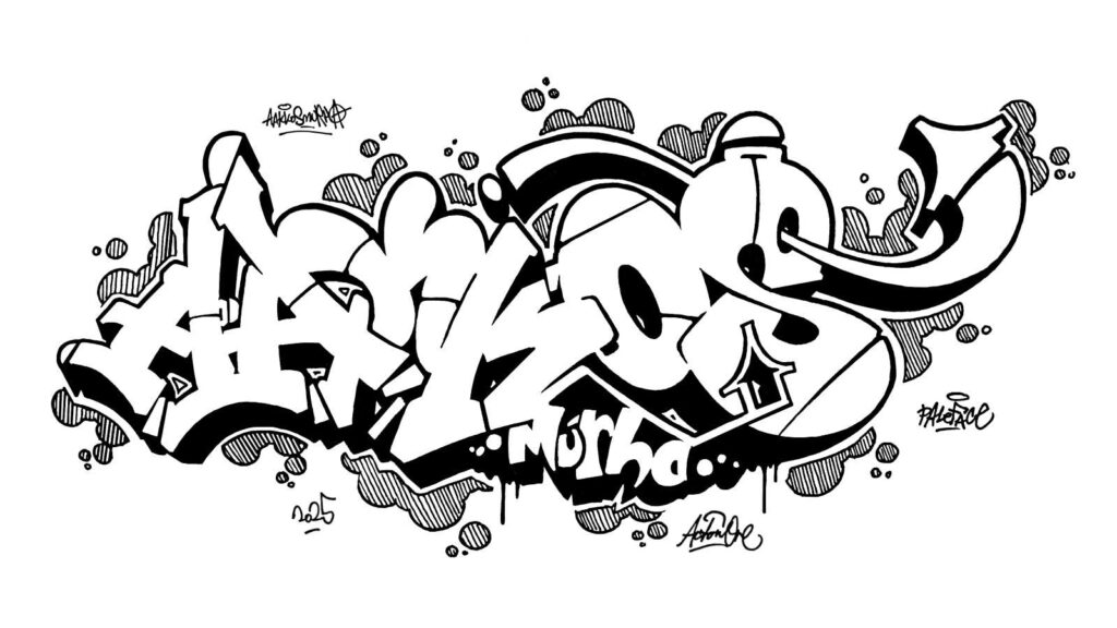 Aakkosmurha, sketch/outline.