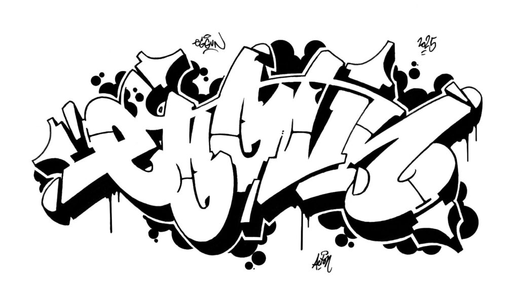 Eggvn, sketch/outlines.