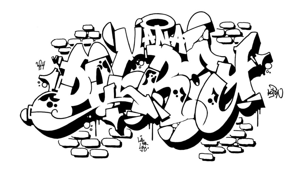 Lana Del Rey, sketch/outline.