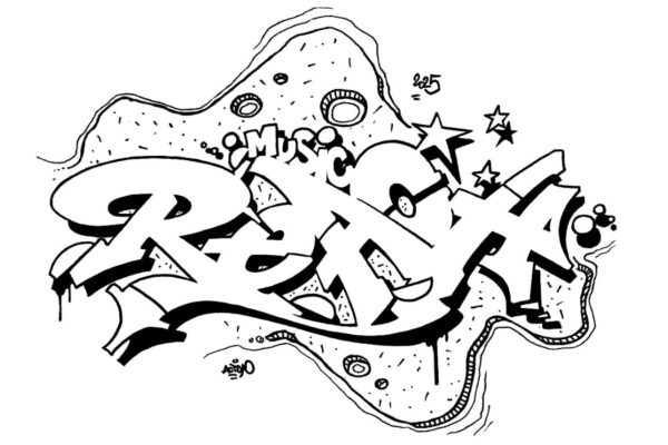 Music Reach, outline/sketch.