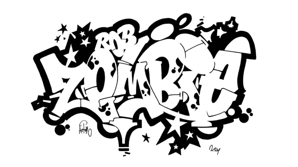 Rob Zombie, sketch/outline.