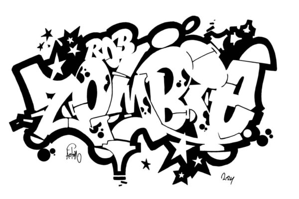 Rob Zombie, sketch/outline.