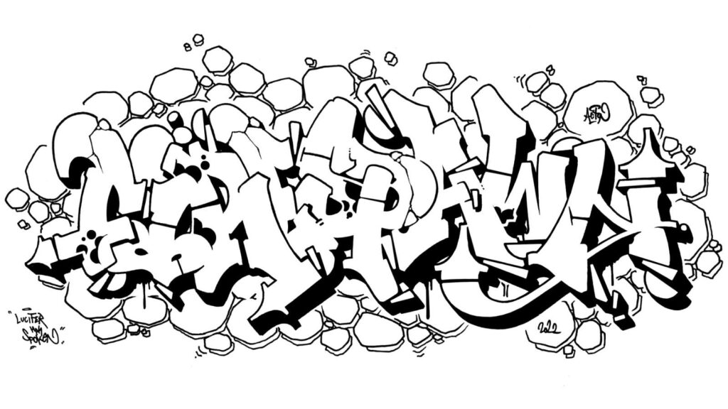 Firespawn, sketch/outline.