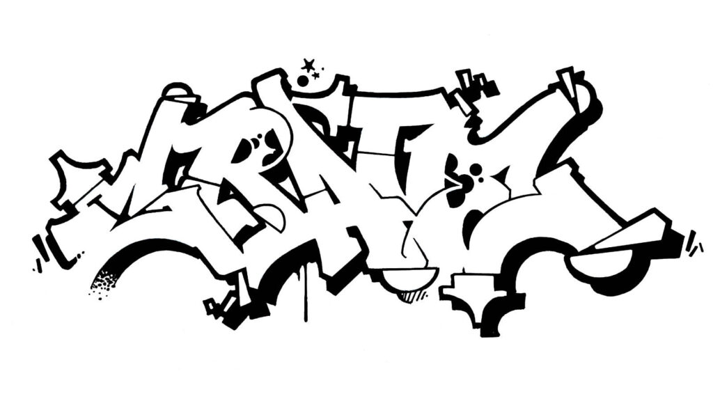 Grave, sketch/outline.