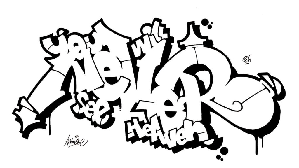 You Will Never See Heaven, sketch/outlines.