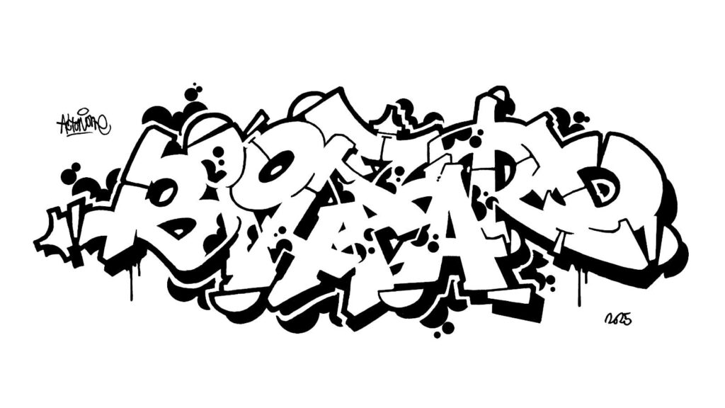 Biohazard, sketch/outline.