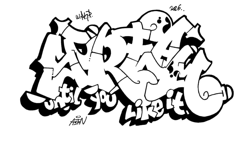 Scream Until You Like It, sketch/outline.