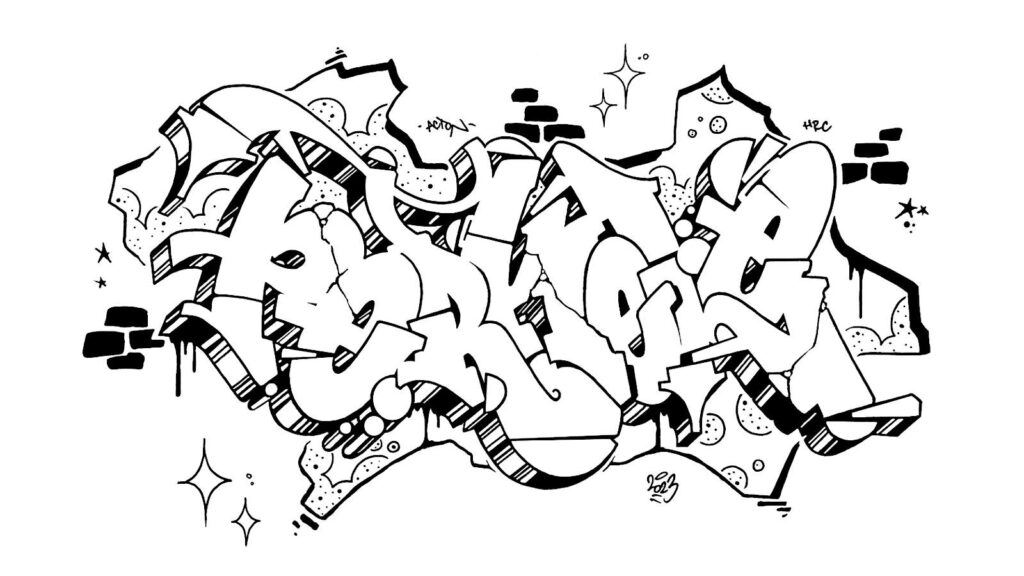 Perkele, sketch/outline.
