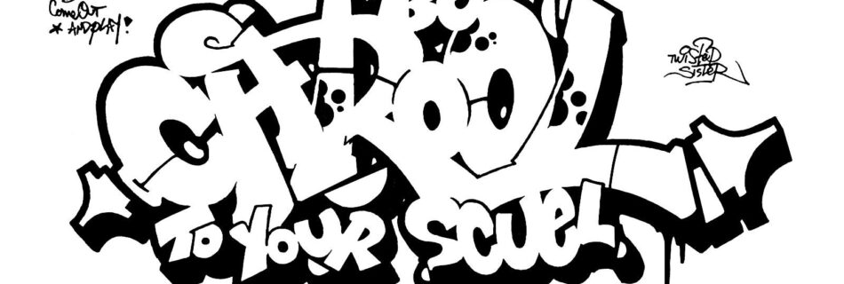 Be Chrool to Your Scuel, sketch/outline.