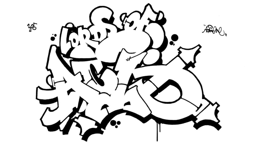 Lords Of Acid, sketch/outline.